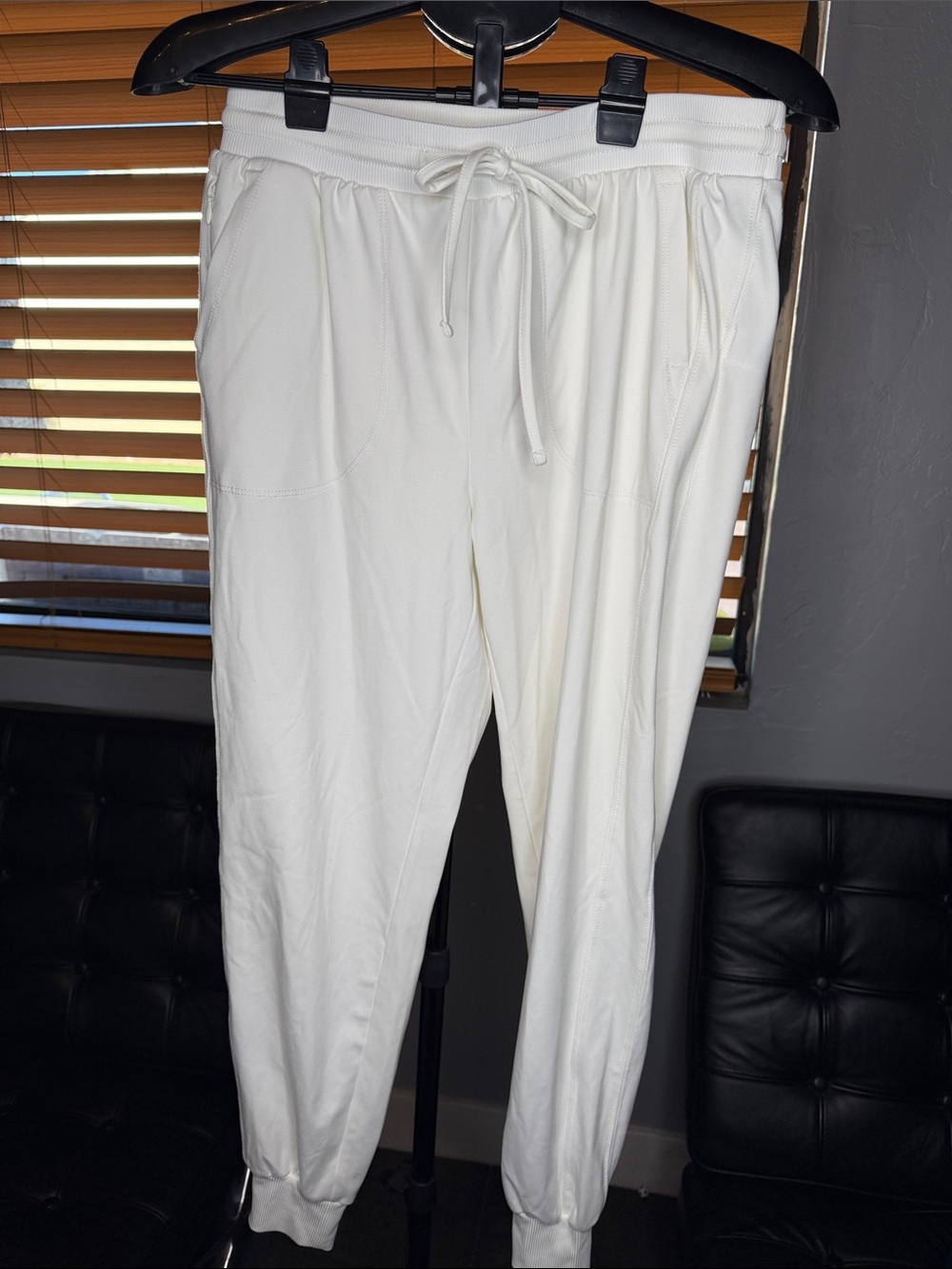 Rachel Zoe White Drawstring Jogger Pants
